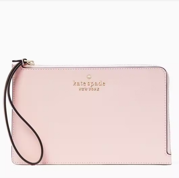 Kate Spade Staci Medium Zip Wrislet Celeste Pink - Picture 4 of 8